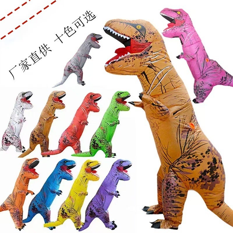 Halloween T-Rex Inflatable Suit Adult Costume Inflatable Suit Children Dinosaur Inflatable Cospiay Costume - Image 2